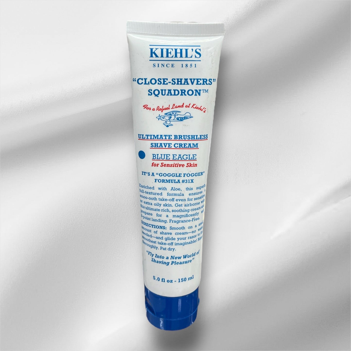 Kiehls Ultimate Brushless Shave Cream Blue Eagle for Sensitive Skin